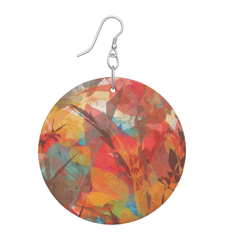 Wooden Earrings: Organic Shape