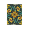 Blanket with Sunflower and Floral Pattern