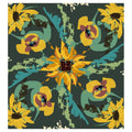 Curtains with a Sunflower and Floral Pattern