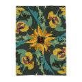 Tea Towel in Sunflower and Floral Pattern