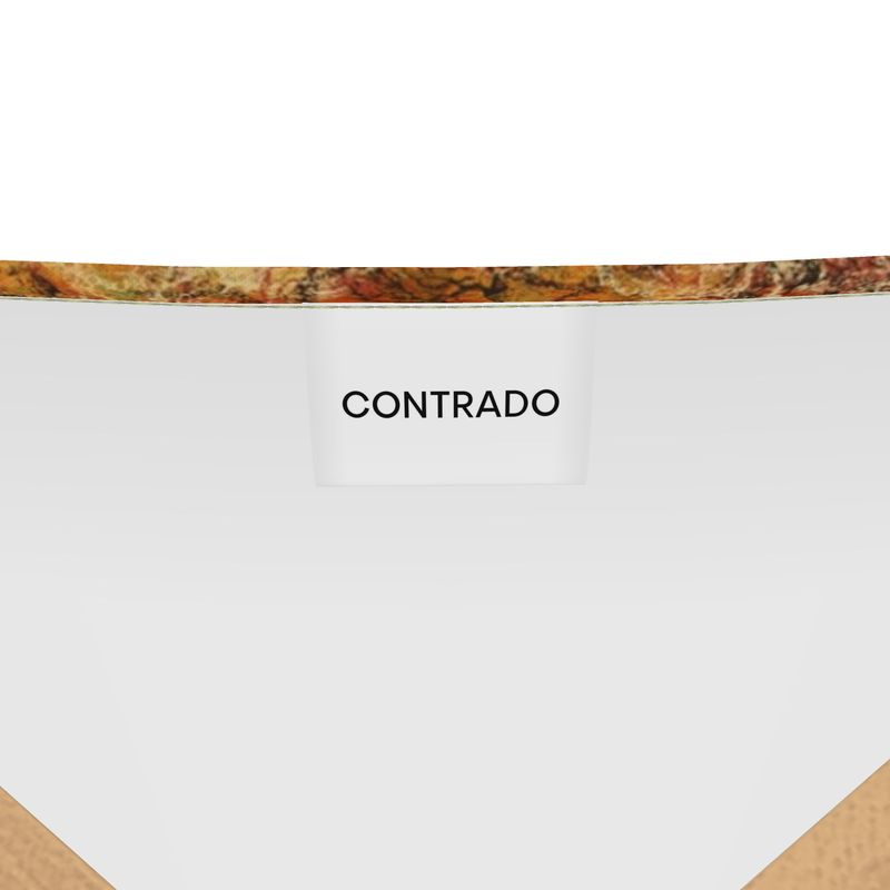 Director's Chair in Turquoise Blue and Copper Textures