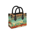 Mini Bonchurch Shopper Bag, Turquoise and Copper Abstract Design
