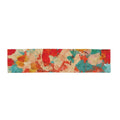 Scarf Wrap in Abstract Aqua, Gold and Reds