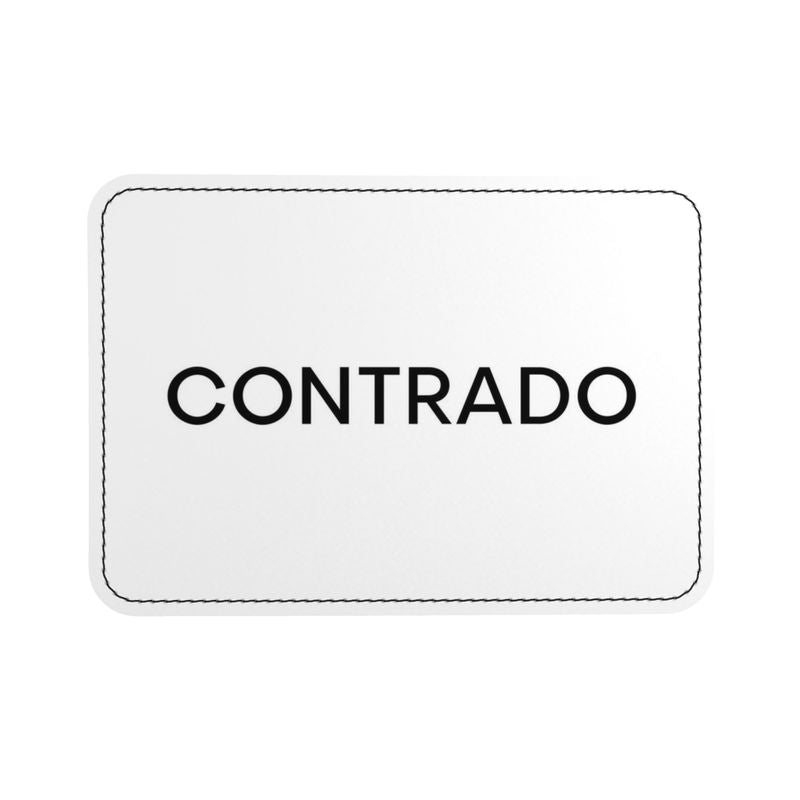 Leather Shopper Bag, Black and White Square Pattern