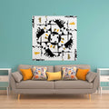 Black and Yellow Square Wall Hanging