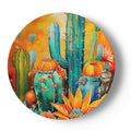China Plates, Southwestern Desert Cactus Design
