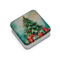 Christmas Tree Tin, Wrap Lid Tins, Decorative Tins
