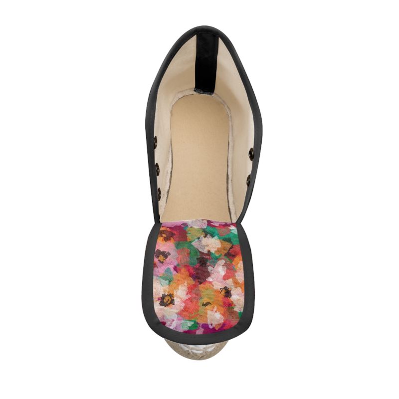Ladies Wedge Espadrilles, Ladies Shoes, Floral Print Espadrilles