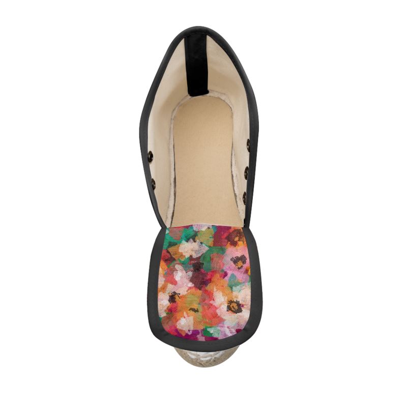 Ladies Wedge Espadrilles, Ladies Shoes, Floral Print Espadrilles