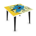Coffee Table, Blue and Yellow Flower Coffee Table, Tables