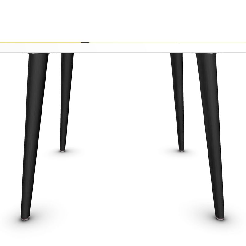 Coffee Table, Blue and Yellow Flower Coffee Table, Tables