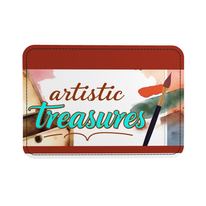 Leather Shopper Bag, Abstract Art Bag, Blue and Gold Bag with Orange