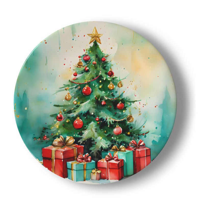 China Plates, Vintage Christmas Tree Plate, Christmas Design China