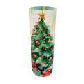 Glass Vase, Christmas Design Vase, Christmas Vase