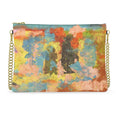 Crossbody Bag With Chain, Abstract Brushstrokes Art Bag with Chain