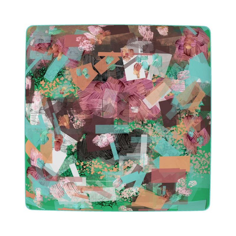 Footstool (Round, Square, Hexagonal), Abstract Design Footstool