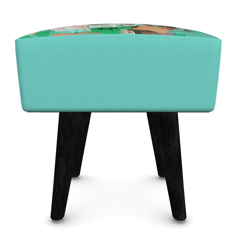 Footstool (Round, Square, Hexagonal), Abstract Design Footstool