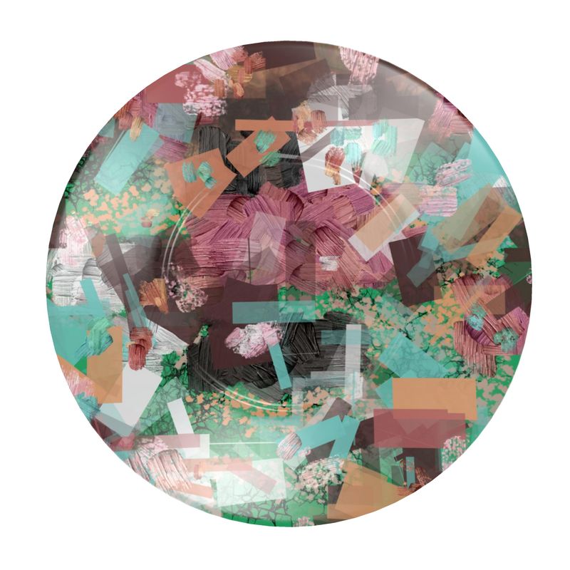 Cup and Saucer, Purple and Aqua Cup and Saucer Set