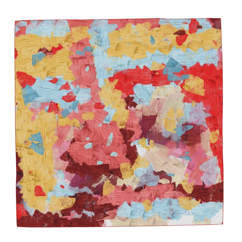 Scarf Wrap or Shawl. Blue, Pink, and Yellow Scarf Wrap, Pastel Colors