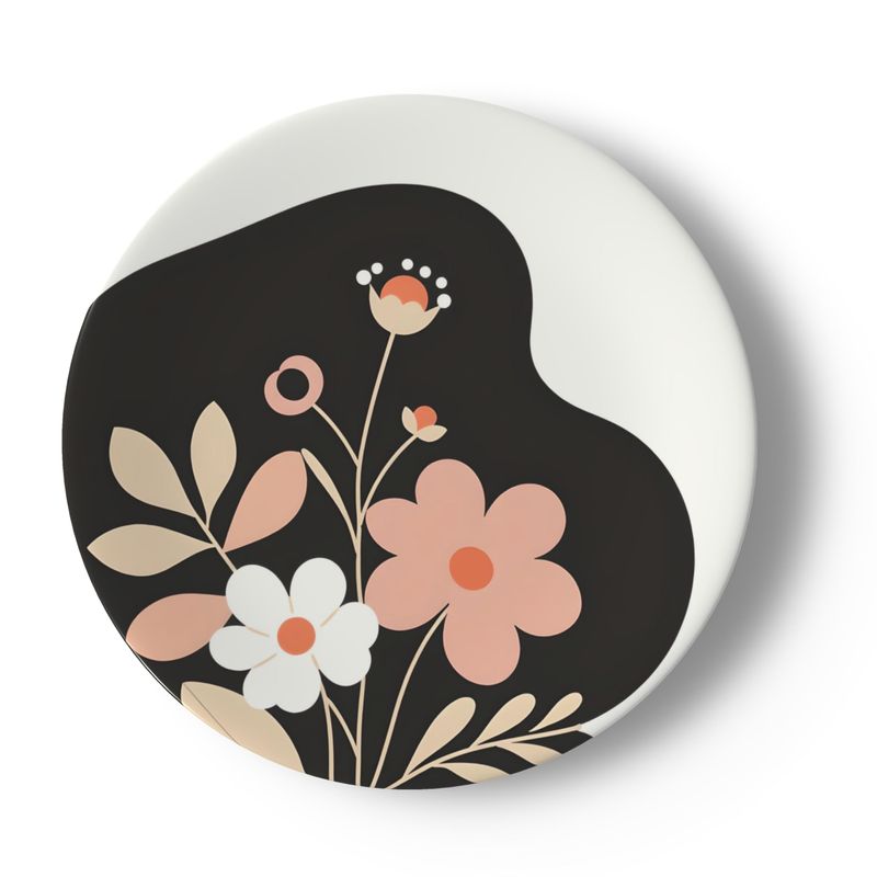 China Plates in a Simple Floral Design