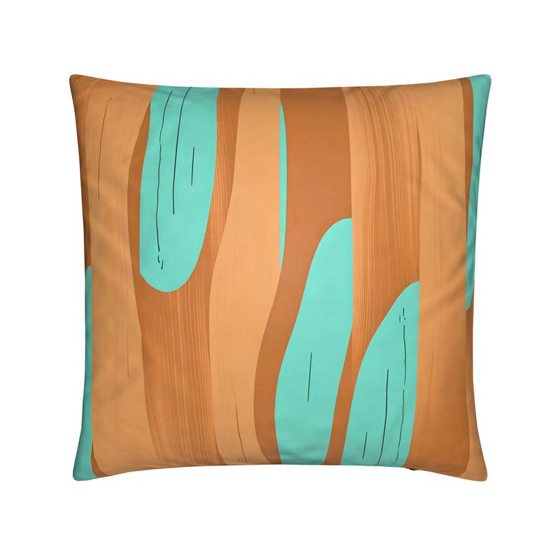 Teal and Brown Cushion Covers, Abstract Cushion Covers